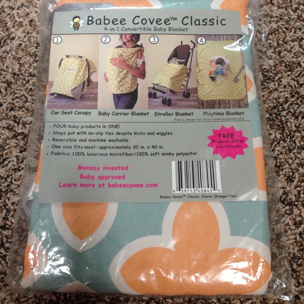Babee Covee 4-in-1 convertible baby blanket